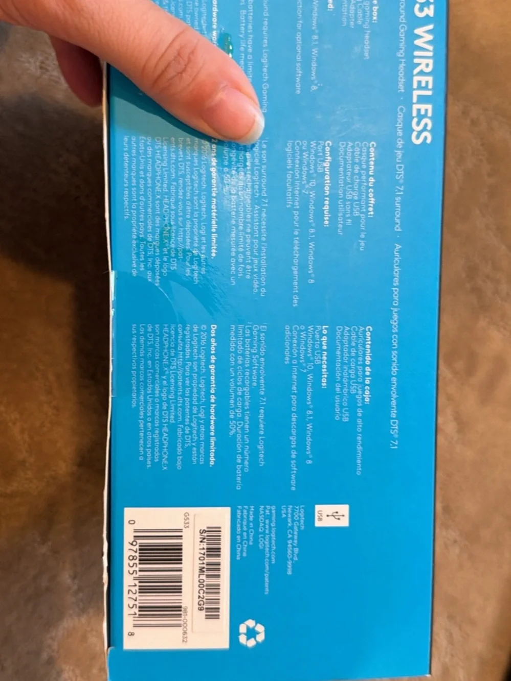 Logitech G533 Wireless Gaming Headset – Excellent Condition